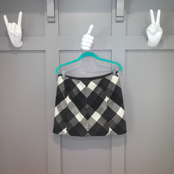 Free People Twiggy Herringbone Plaid Mini Skirt - Picture 8 of 10